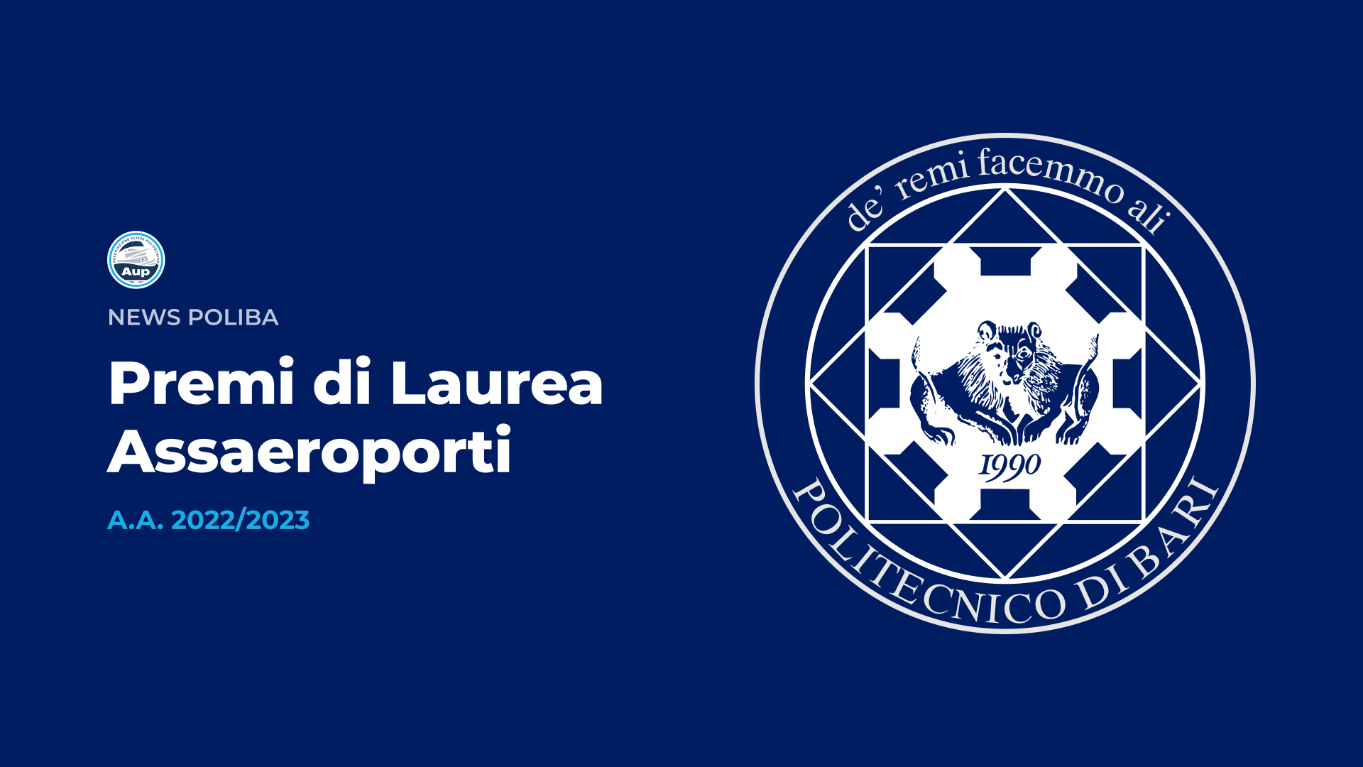 Premi di Laurea - Assaeroporti - A.A. 2022/2023