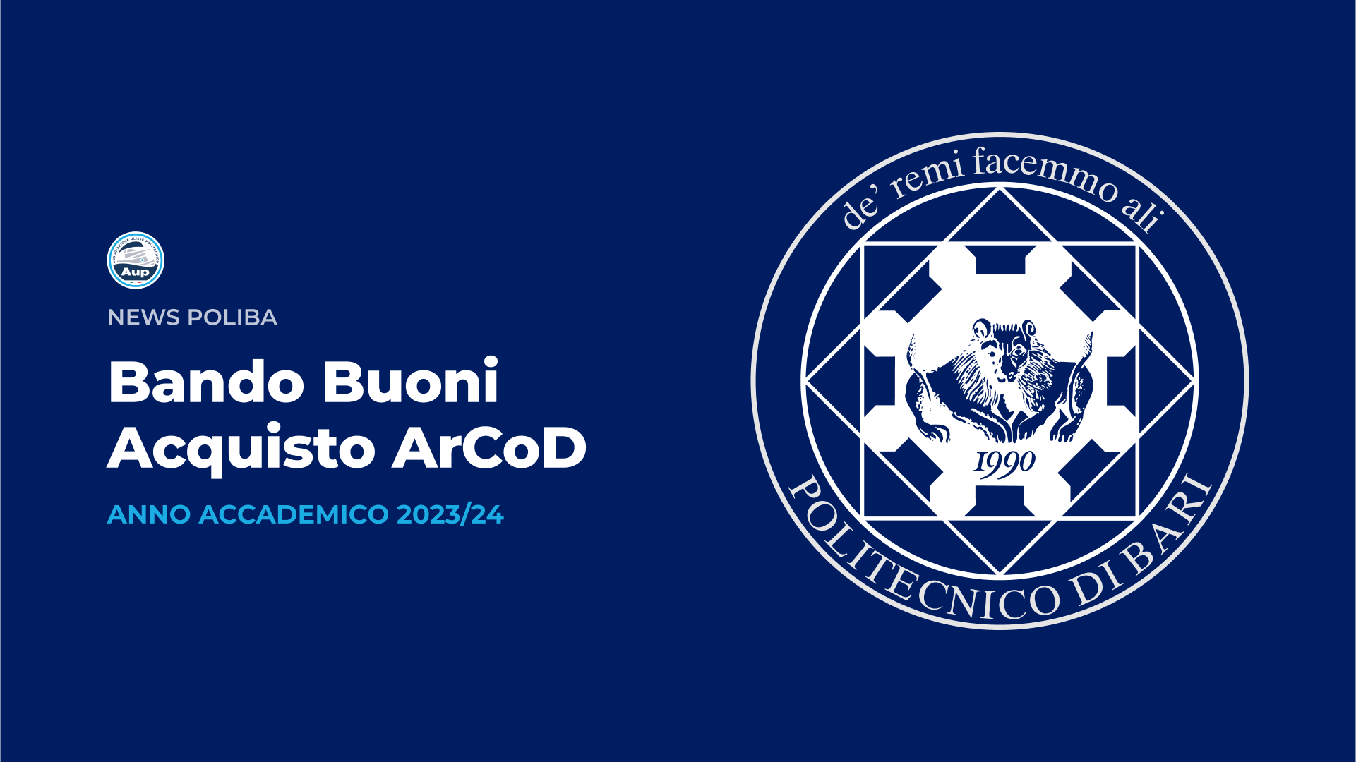 Bando Buoni Acquisto ArCoD  - A.A. 2023/24