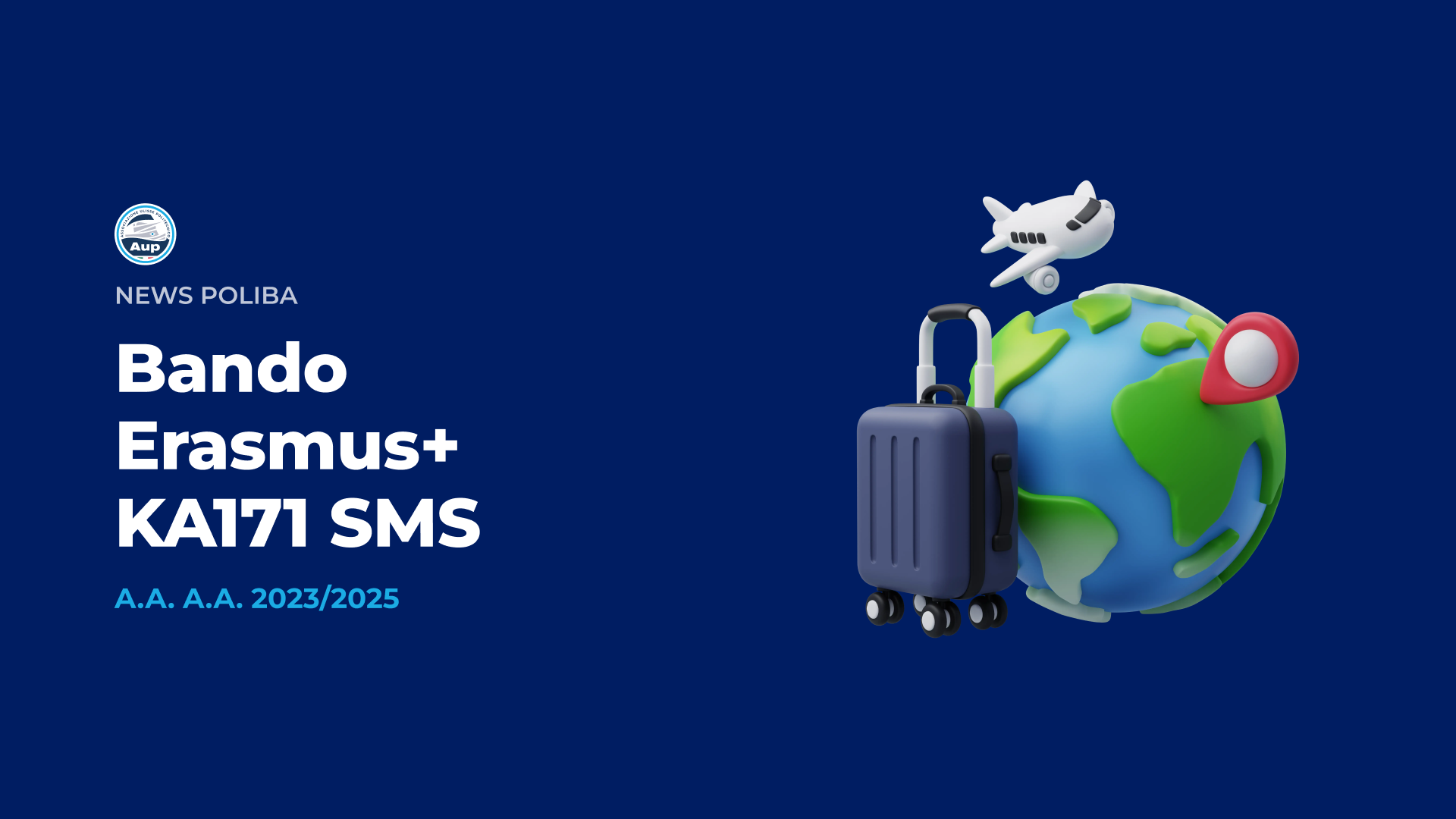 Bando Erasmus+ KA171 SMS - International Credit Mobility - A.A. A.A. 2023/2025